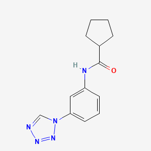 N-[3-(1H-tetrazol-1-yl)phenyl]cyclopentanecarboxamide