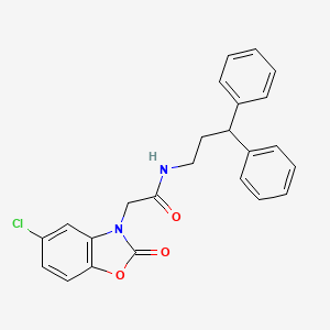 2-(5-chloro-2-oxo-1,3-benzoxazol-3(2H)-yl)-N-(3,3-diphenylpropyl)acetamide