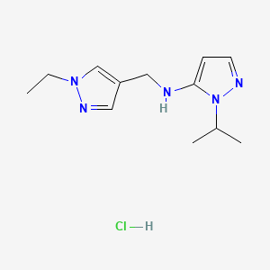 N-[(1-ethyl-1H-pyrazol-4-yl)methyl]-1-isopropyl-1H-pyrazol-5-amine