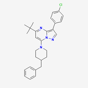 7-(4-Benzylpiperidin-1-yl)-5-tert-butyl-3-(4-chlorophenyl)pyrazolo[1,5-a]pyrimidine