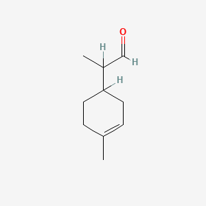 molecular formula C10H16O B1221479 P-Menth-1-en-9-al CAS No. 29548-14-9