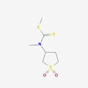 Methyl (1,1-dioxidotetrahydrothiophen-3-yl)methylcarbamodithioate