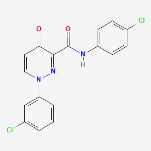 1-(3-chlorophenyl)-N-(4-chlorophenyl)-4-oxo-1,4-dihydropyridazine-3-carboxamide