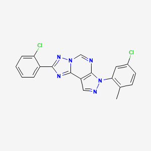 7-(5-chloro-2-methylphenyl)-2-(2-chlorophenyl)-7H-pyrazolo[4,3-e][1,2,4]triazolo[1,5-c]pyrimidine