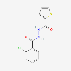 molecular formula C12H9ClN2O2S B1221482 N'-[(2-chlorophenyl)-oxomethyl]-2-thiophenecarbohydrazide 