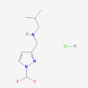 {[1-(difluoromethyl)-1H-pyrazol-3-yl]methyl}isobutylamine