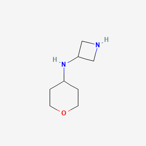 molecular formula C8H16N2O B12214857 N-(oxan-4-yl)azetidin-3-amine 