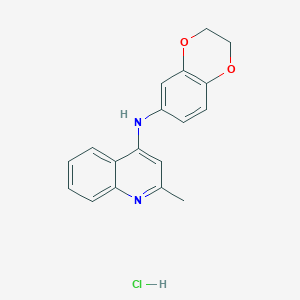 (2,3-Dihydro-benzo[1,4]dioxin-6-yl)-(2-methyl-quinolin-4-yl)-amine