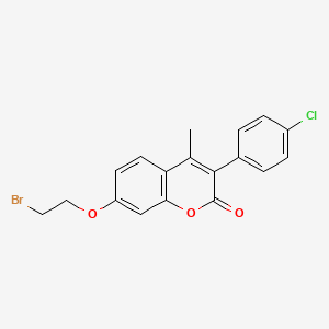 7-(2-bromoethoxy)-3-(4-chlorophenyl)-4-methyl-2H-chromen-2-one