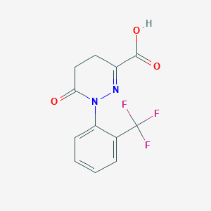 6-Oxo-1-[2-(trifluoromethyl)phenyl]-1,4,5,6-tetrahydropyridazine-3-carboxylic acid