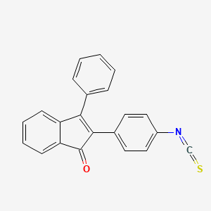 molecular formula C22H13NOS B1221490 2-4-Isothiocyanophenyl-3-phenylindone CAS No. 17539-24-1