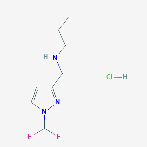 {[1-(difluoromethyl)-1H-pyrazol-3-yl]methyl}propylamine