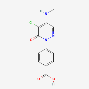 4-[5-chloro-4-(methylamino)-6-oxopyridazin-1(6H)-yl]benzoic acid