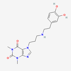 B1221495 7-Propyltheophylline dopamine CAS No. 71201-33-7