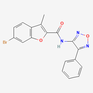 6-bromo-3-methyl-N-(4-phenyl-1,2,5-oxadiazol-3-yl)-1-benzofuran-2-carboxamide