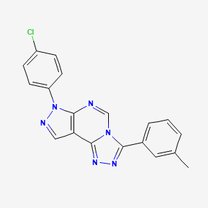 7-(4-chlorophenyl)-3-(3-methylphenyl)-7H-pyrazolo[4,3-e][1,2,4]triazolo[4,3-c]pyrimidine