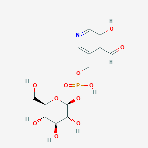 molecular formula C14H20NO11P B1221498 Pyridoxal phosphoglucose CAS No. 77172-69-1