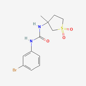 1-(3-Bromophenyl)-3-(3-methyl-1,1-dioxidotetrahydrothiophen-3-yl)urea