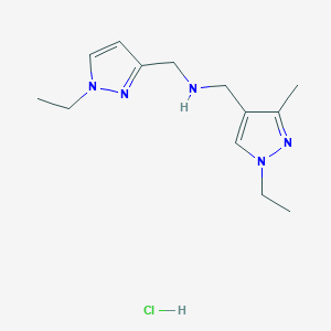 1-(1-ethyl-3-methyl-1H-pyrazol-4-yl)-N-[(1-ethyl-1H-pyrazol-3-yl)methyl]methanamine