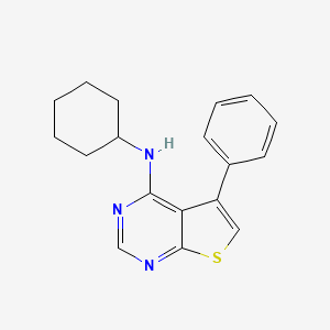 N-cyclohexyl-5-phenylthieno[2,3-d]pyrimidin-4-amine