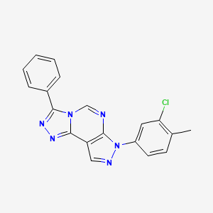 7-(3-chloro-4-methylphenyl)-3-phenyl-7H-pyrazolo[4,3-e][1,2,4]triazolo[4,3-c]pyrimidine