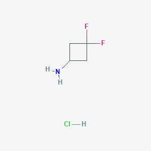 molecular formula C4H8ClF2N B122151 3,3-二氟环丁胺盐酸盐 CAS No. 637031-93-7