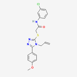 N-(3-chlorophenyl)-2-{[5-(4-methoxyphenyl)-4-(prop-2-en-1-yl)-4H-1,2,4-triazol-3-yl]sulfanyl}acetamide