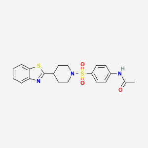 N-(4-{[4-(1,3-benzothiazol-2-yl)piperidin-1-yl]sulfonyl}phenyl)acetamide