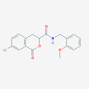 7-chloro-N-(2-methoxybenzyl)-1-oxo-3,4-dihydro-1H-isochromene-3-carboxamide