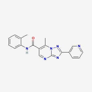 7-methyl-N-(2-methylphenyl)-2-(pyridin-3-yl)[1,2,4]triazolo[1,5-a]pyrimidine-6-carboxamide