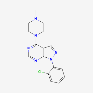 1-(2-chlorophenyl)-4-(4-methylpiperazin-1-yl)-1H-pyrazolo[3,4-d]pyrimidine