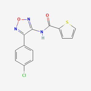 N-[4-(4-chlorophenyl)-1,2,5-oxadiazol-3-yl]thiophene-2-carboxamide