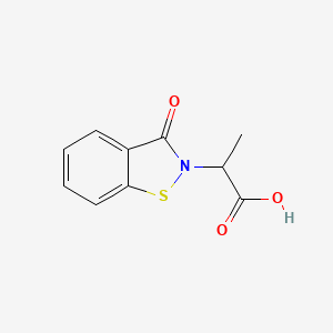 2-(3-Oxo-2,3-dihydro-1,2-benzothiazol-2-yl)propanoic acid