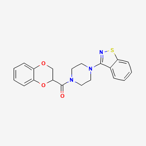 [4-(1,2-Benzothiazol-3-yl)piperazin-1-yl](2,3-dihydro-1,4-benzodioxin-2-yl)methanone