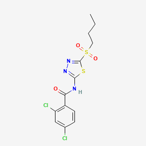 N-[5-(butylsulfonyl)-1,3,4-thiadiazol-2-yl]-2,4-dichlorobenzamide