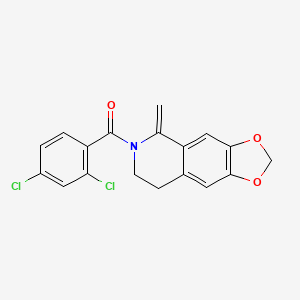 (2,4-dichlorophenyl)(5-methylidene-7,8-dihydro[1,3]dioxolo[4,5-g]isoquinolin-6(5H)-yl)methanone