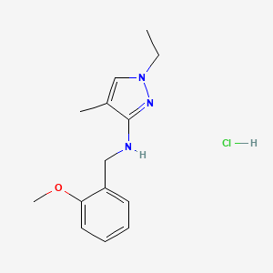 1-ethyl-N-[(2-methoxyphenyl)methyl]-4-methylpyrazol-3-amine;hydrochloride