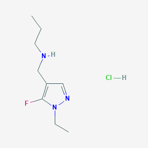 [(1-ethyl-5-fluoro-1H-pyrazol-4-yl)methyl]propylamine