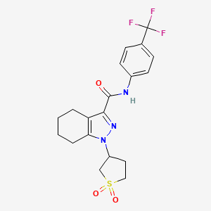 1-(1,1-dioxidotetrahydrothiophen-3-yl)-N-(4-(trifluoromethyl)phenyl)-4,5,6,7-tetrahydro-1H-indazole-3-carboxamide