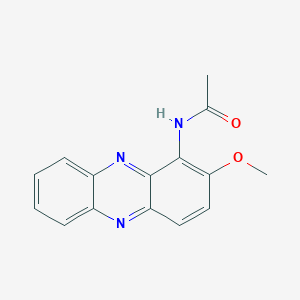 molecular formula C15H13N3O2 B12215328 N-(2-Methoxy-1-phenazinyl)acetamide CAS No. 28103-03-9