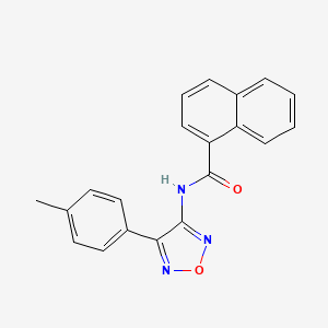 N-[4-(4-methylphenyl)-1,2,5-oxadiazol-3-yl]naphthalene-1-carboxamide