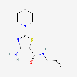 4-amino-2-(piperidin-1-yl)-N-(prop-2-en-1-yl)-1,3-thiazole-5-carboxamide