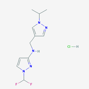 1-(difluoromethyl)-N-[(1-isopropyl-1H-pyrazol-4-yl)methyl]-1H-pyrazol-3-amine