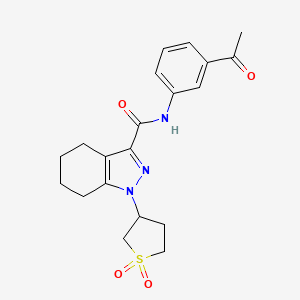 N-(3-acetylphenyl)-1-(1,1-dioxidotetrahydrothiophen-3-yl)-4,5,6,7-tetrahydro-1H-indazole-3-carboxamide