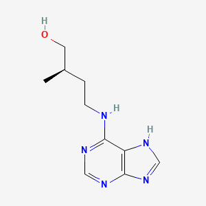 molecular formula C10H15N5O B1221542 (2r)-2-Methyl-4-(7h-Purin-6-Ylamino)butan-1-Ol CAS No. 37789-32-5