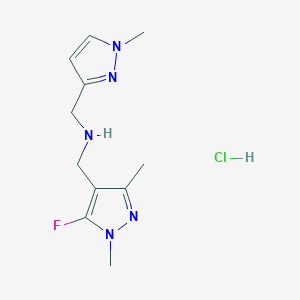 1-(5-fluoro-1,3-dimethyl-1H-pyrazol-4-yl)-N-[(1-methyl-1H-pyrazol-3-yl)methyl]methanamine