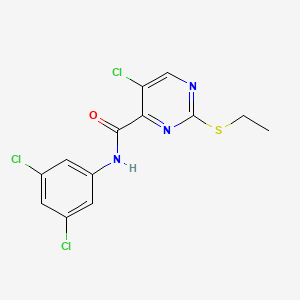 5-chloro-N-(3,5-dichlorophenyl)-2-(ethylsulfanyl)pyrimidine-4-carboxamide