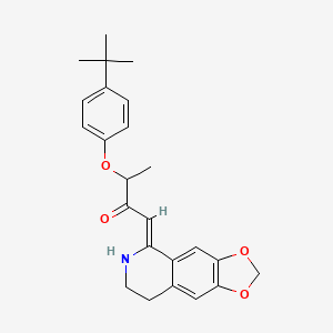 (1Z)-3-(4-tert-butylphenoxy)-1-(7,8-dihydro[1,3]dioxolo[4,5-g]isoquinolin-5(6H)-ylidene)butan-2-one