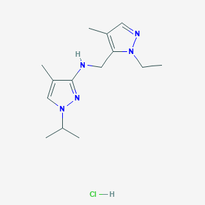 N-[(1-ethyl-4-methyl-1H-pyrazol-5-yl)methyl]-1-isopropyl-4-methyl-1H-pyrazol-3-amine