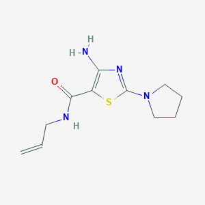 4-amino-N-(prop-2-en-1-yl)-2-(pyrrolidin-1-yl)-1,3-thiazole-5-carboxamide